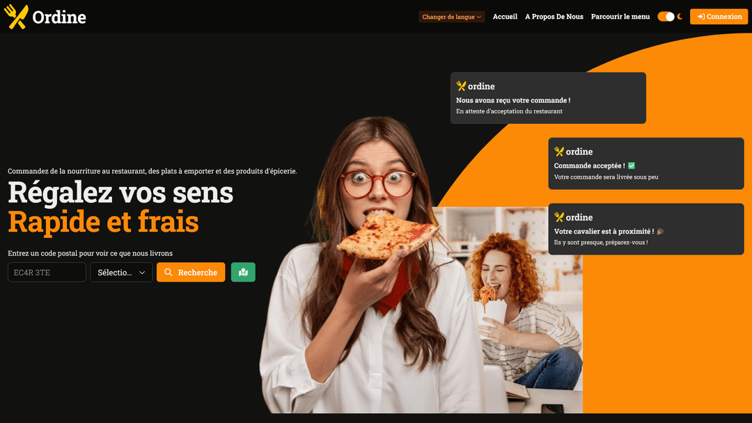 Ordine , An app for buying food